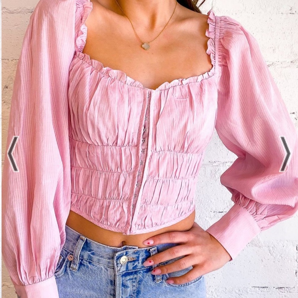 NWOT ASTR the label Pink Amber Top
